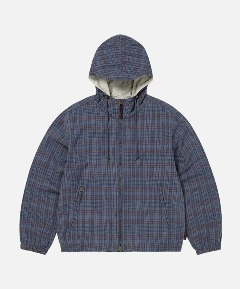 Gramicci & thisisneverthat Washed Wind Jacket warna Navy Plaid koleksi DEWI69