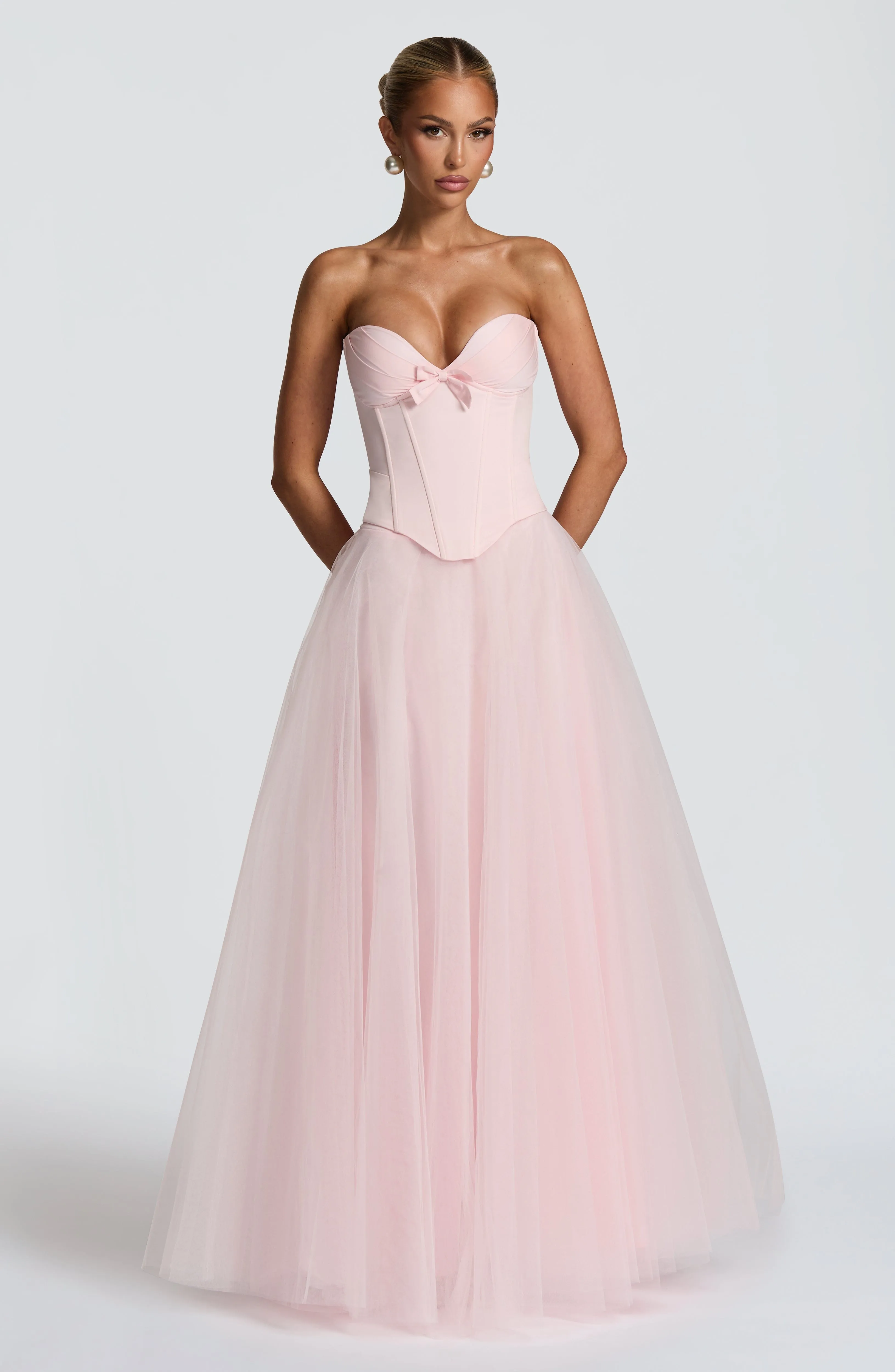 TOKPEDSLOT88 Ethel Maxi Skirt Blush rok panjang tulle lembut premium