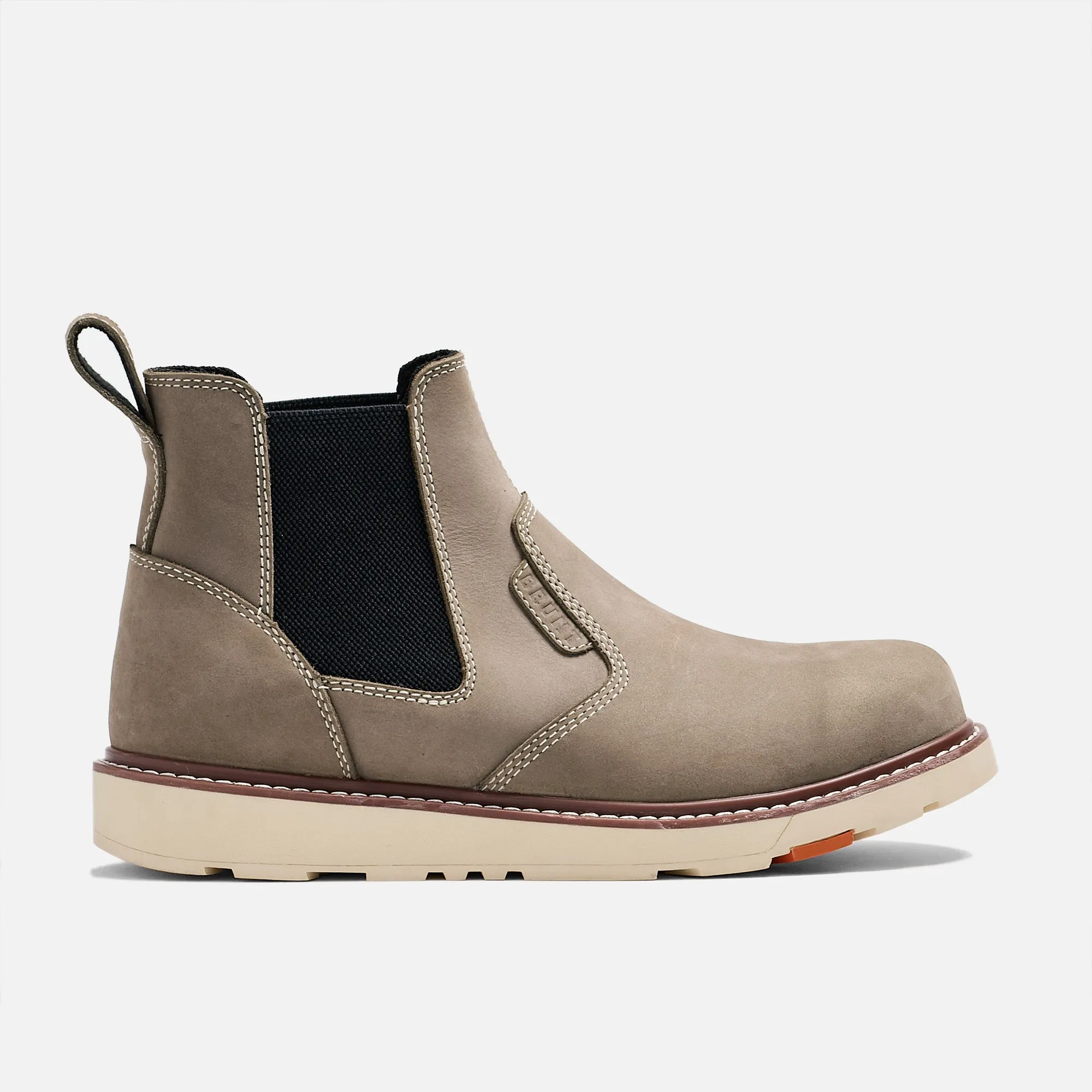 VIP SLOT ONLINE Light Grey Ohman Work Boot tampak samping kanan dengan pengaman komposit