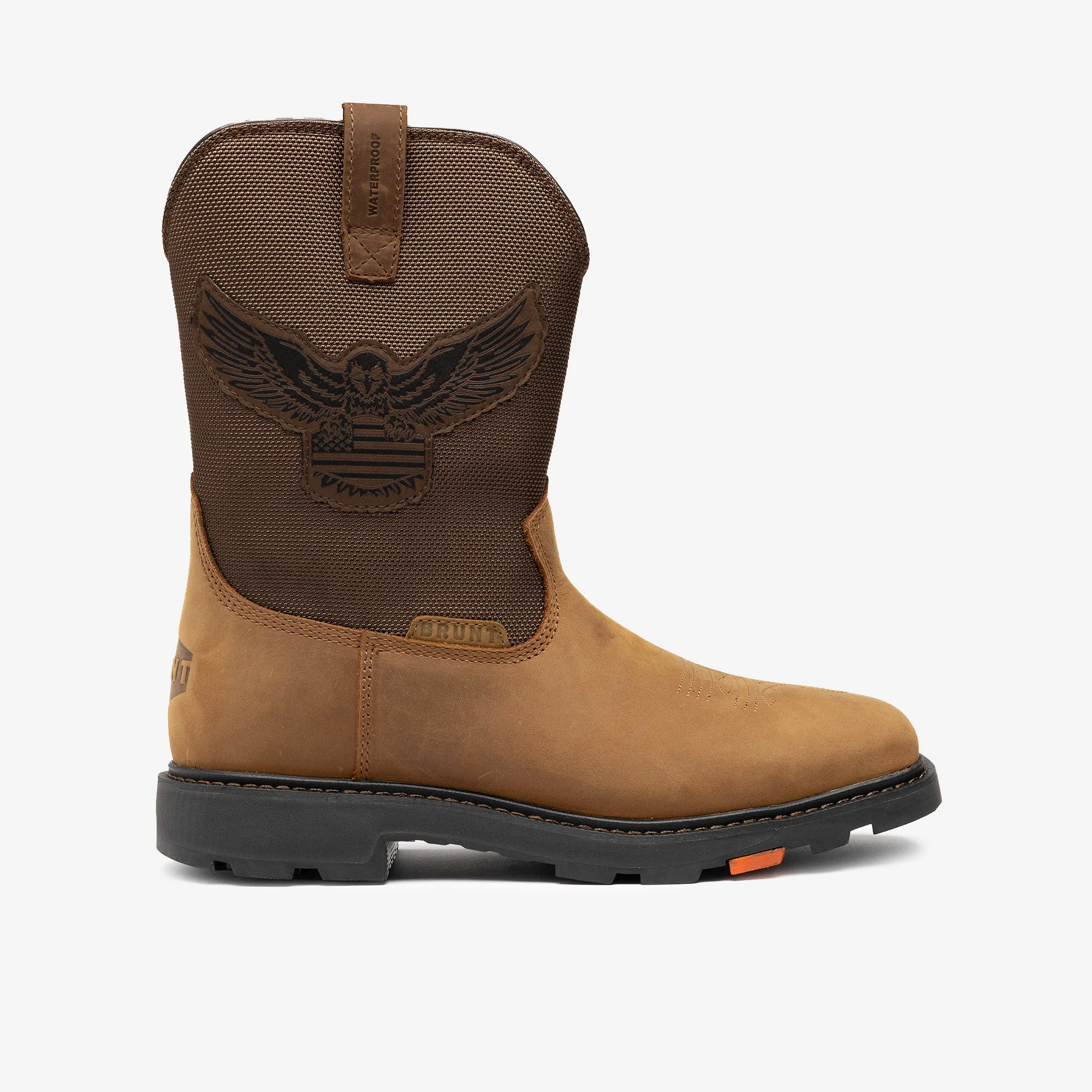Tampilan sisi kanan sepatu boot safety waterproof NICE88SLOT The Eagle Vastbinder edisi terbatas